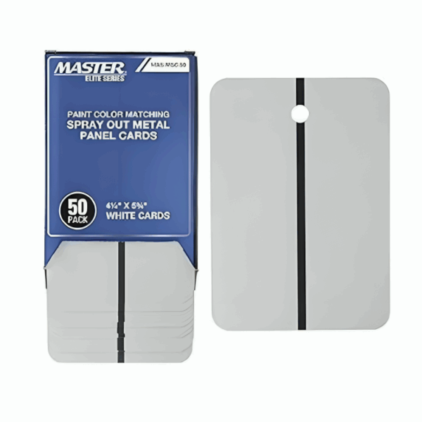 Master Elite Paint Color Matching Spray Out Metal Panel Cards
